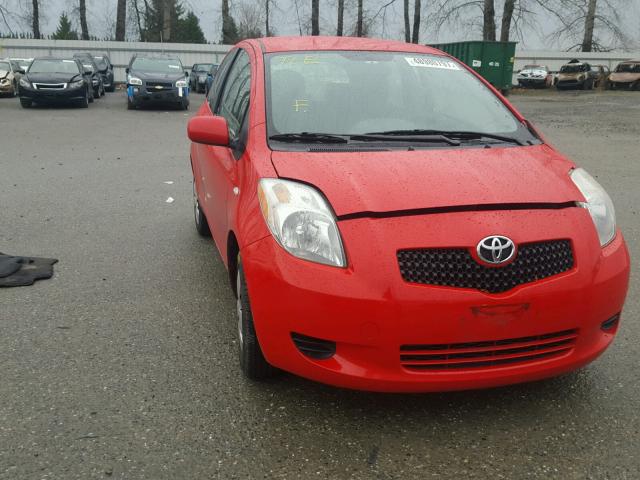 JTDJT923275079885 - 2007 TOYOTA YARIS RED photo 1