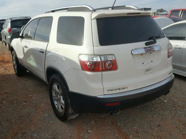 1GKEV13718J116159 - 2008 GMC ACADIA SLE WHITE photo 3