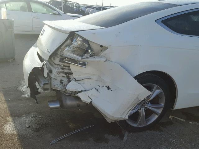 1HGCS2B86BA007412 - 2011 HONDA ACCORD EXL WHITE photo 9