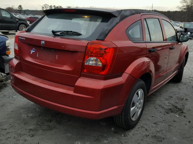 1B3HB28C27D547105 - 2007 DODGE CALIBER MAROON photo 4