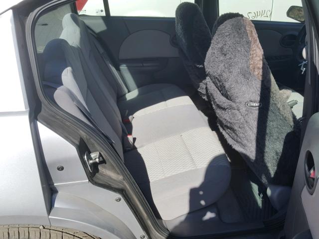 1G8AZ55FX6Z191073 - 2006 SATURN ION LEVEL SILVER photo 6