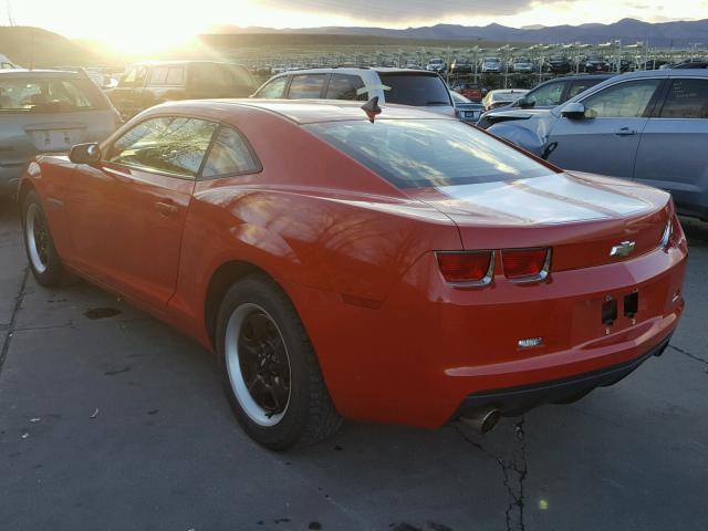 2G1FA1EV3A9150119 - 2010 CHEVROLET CAMARO LS ORANGE photo 3