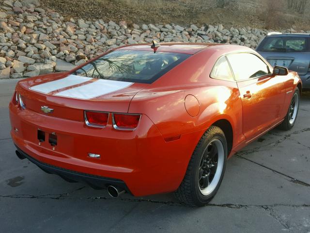 2G1FA1EV3A9150119 - 2010 CHEVROLET CAMARO LS ORANGE photo 4