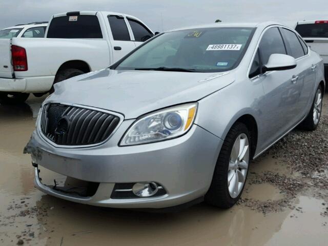 1G4PP5SK1E4152788 - 2014 BUICK VERANO GRAY photo 2