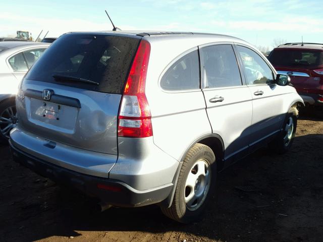 3CZRE38328G709734 - 2008 HONDA CR-V LX SILVER photo 4