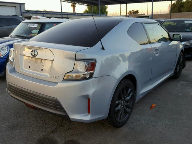 JTKJF5C70E3072632 - 2014 TOYOTA SCION TC SILVER photo 4