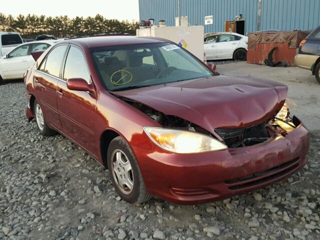 4T1BE32K73U190043 - 2003 TOYOTA CAMRY LE BURGUNDY photo 1