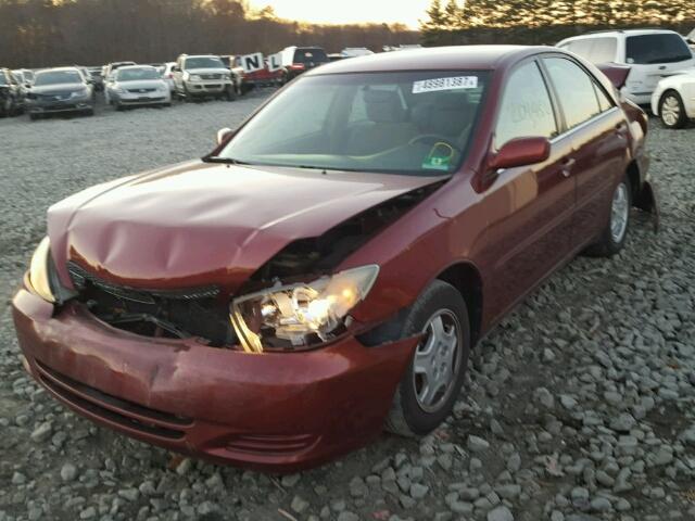 4T1BE32K73U190043 - 2003 TOYOTA CAMRY LE BURGUNDY photo 2