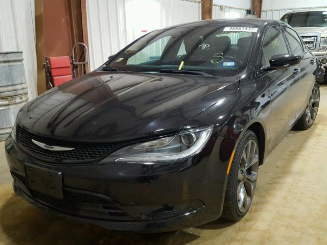 1C3CCCBG6GN134853 - 2016 CHRYSLER 200 S BLACK photo 2