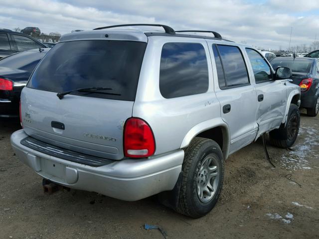 1D4HS48N13F544709 - 2003 DODGE DURANGO SL SILVER photo 4