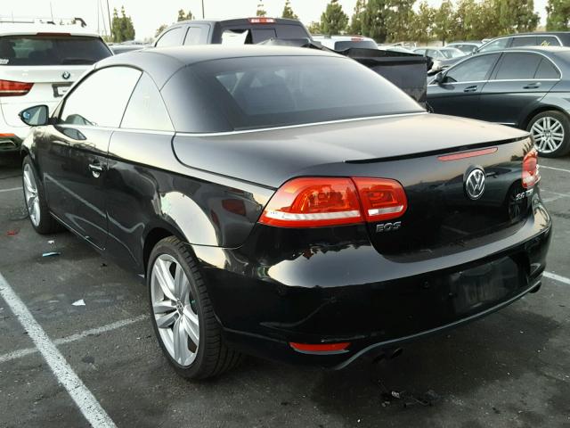 WVWFW7AH2CV019372 - 2012 VOLKSWAGEN EOS LUX 黑色 照片 3