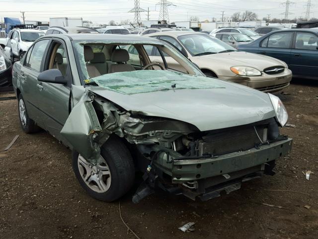 1G1ZS52F95F169706 - 2005 CHEVROLET MALIBU GREEN photo 1