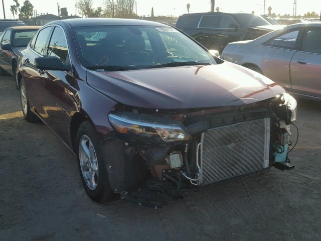 1G1ZB5ST5GF255278 - 2016 CHEVROLET MALIBU LS MAROON photo 1