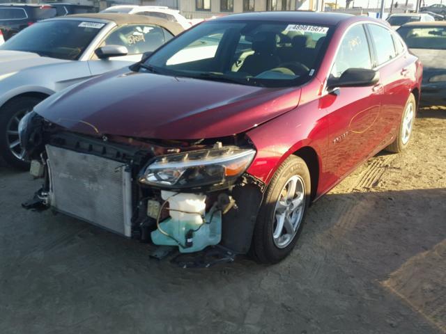 1G1ZB5ST5GF255278 - 2016 CHEVROLET MALIBU LS MAROON photo 2