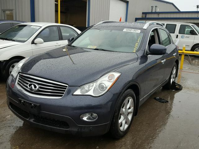 JN1AJ0HR2AM756219 - 2010 INFINITI EX35 BASE BLUE photo 2