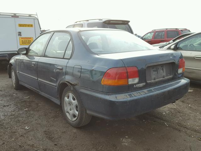 2HGEJ6623VH589807 - 1997 HONDA CIVIC DX GREEN photo 3