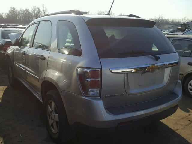 2CNDL13F886294129 - 2008 CHEVROLET EQUINOX LS SILVER photo 3