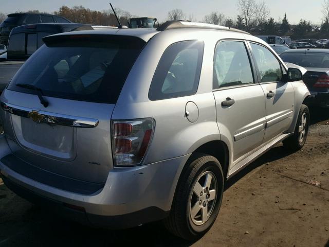 2CNDL13F886294129 - 2008 CHEVROLET EQUINOX LS SILVER photo 4