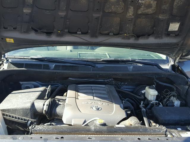 5TFEY5F12AX076517 - 2010 TOYOTA TUNDRA CRE GRAY photo 7