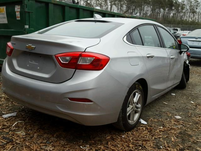 1G1BE5SM4H7103392 - 2017 CHEVROLET CRUZE LT SILVER photo 4