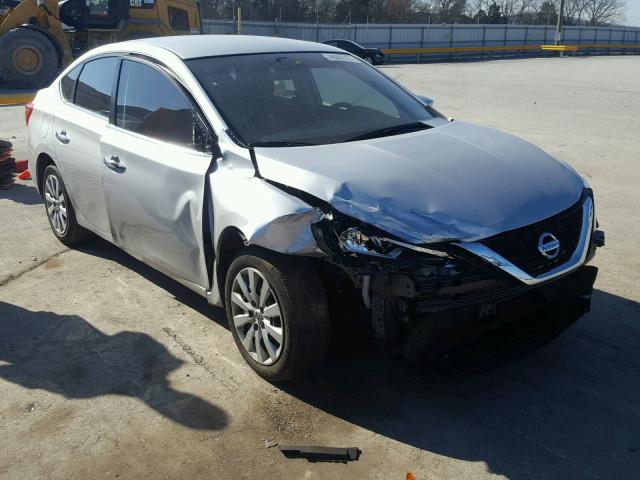 3N1AB7AP1HY268286 - 2017 NISSAN SENTRA S SILVER photo 1