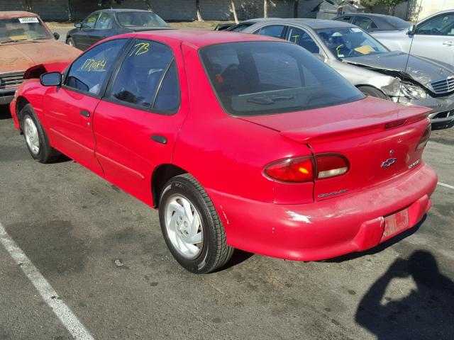 1G1JC5240W7216111 - 1998 CHEVROLET CAVALIER RED photo 3