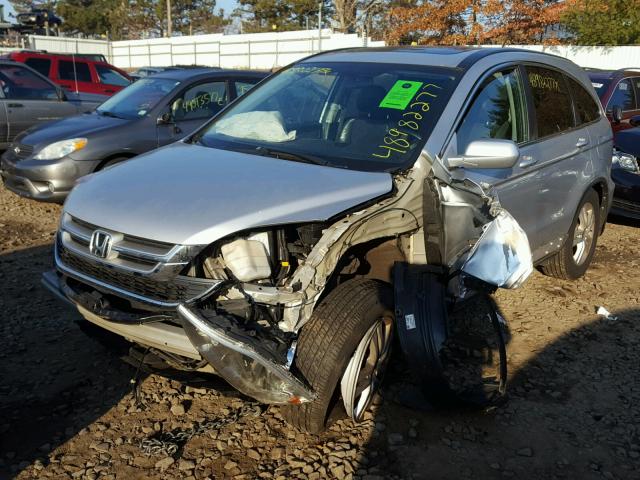 5J6RE4H71BL123674 - 2011 HONDA CR-V EXL SILVER photo 2