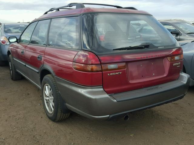 4S3BG6858V7638373 - 1997 SUBARU LEGACY OUT RED photo 3