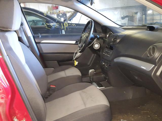 KL1TD6DE2BB158204 - 2011 CHEVROLET AVEO LS RED photo 5