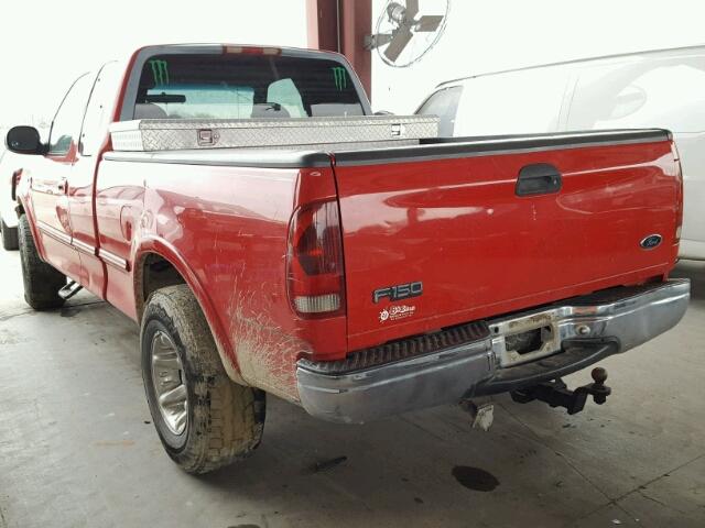 1FTRX18L3WKA50105 - 1998 FORD F150 RED photo 3