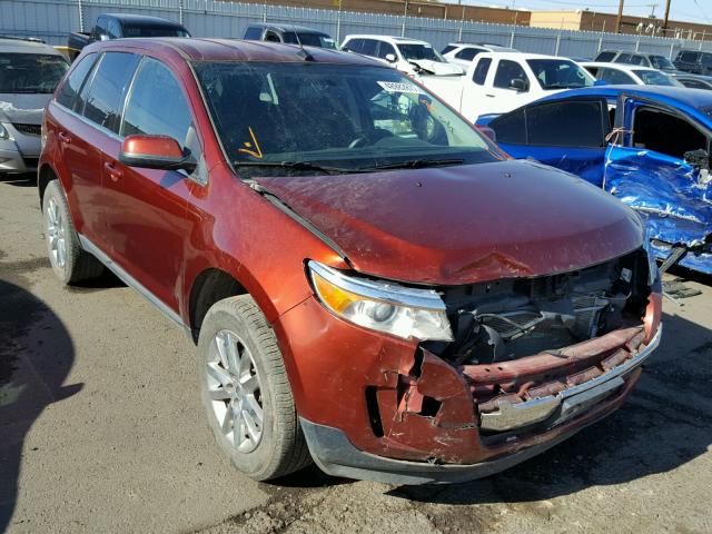 2FMDK3KC0EBA08086 - 2014 FORD EDGE LIMIT MAROON photo 1