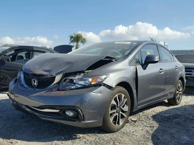 19XFB2F98DE078612 - 2013 HONDA CIVIC EXL GRAY photo 2