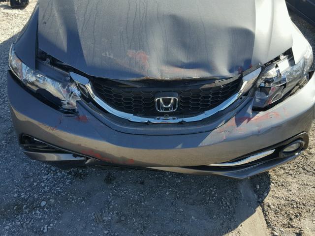 19XFB2F98DE078612 - 2013 HONDA CIVIC EXL GRAY photo 9