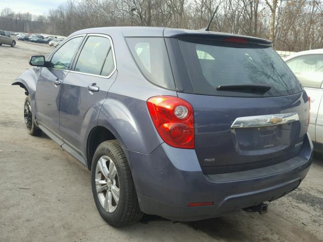 2GNFLCEK2D6326447 - 2013 CHEVROLET EQUINOX LS BLUE photo 3