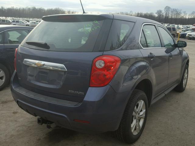 2GNFLCEK2D6326447 - 2013 CHEVROLET EQUINOX LS BLUE photo 4