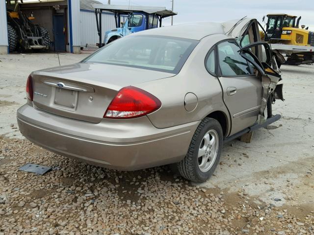 1FAFP53U95A271180 - 2005 FORD TAURUS SE TAN photo 4