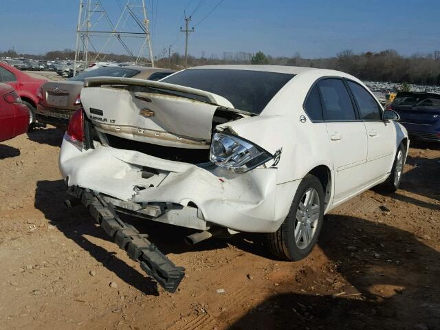 2G1WC581169209282 - 2006 CHEVROLET IMPALA LT WHITE photo 4