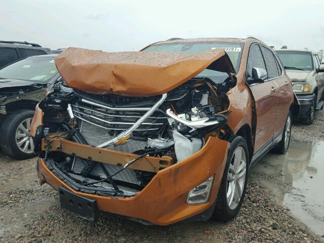 2GNAXMEV5J6100381 - 2018 CHEVROLET EQUINOX PR ORANGE photo 2