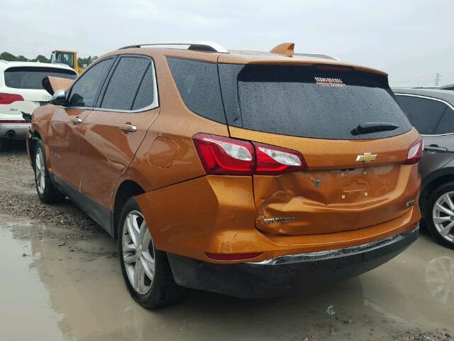 2GNAXMEV5J6100381 - 2018 CHEVROLET EQUINOX PR ORANGE photo 3