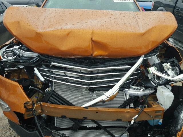 2GNAXMEV5J6100381 - 2018 CHEVROLET EQUINOX PR ORANGE photo 7