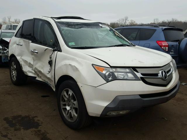 2HNYD28337H529668 - 2007 ACURA MDX TECHNO WHITE photo 1