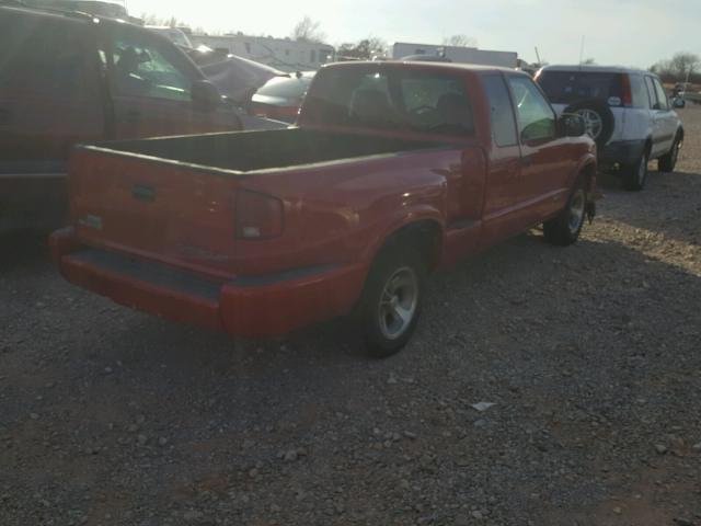 1GCCS195328129866 - 2002 CHEVROLET S TRUCK S1 RED photo 4