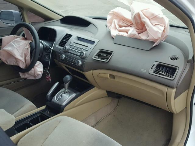 JHMFA16846S006583 - 2006 HONDA CIVIC EX WHITE photo 9