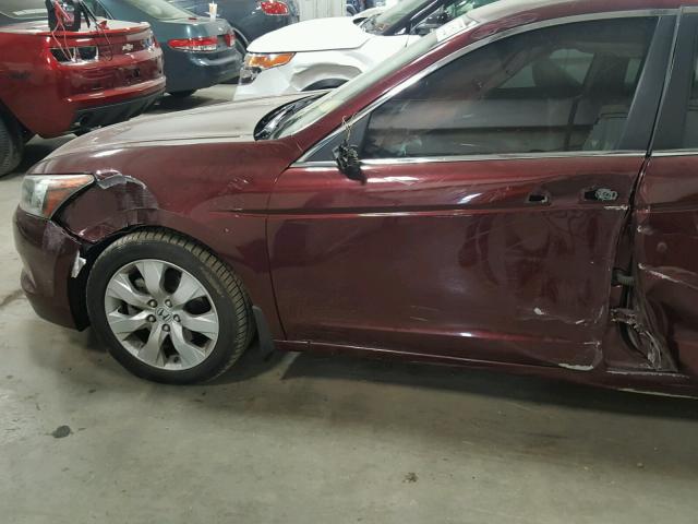 JHMCP26838C064026 - 2008 HONDA ACCORD EXL MAROON photo 10