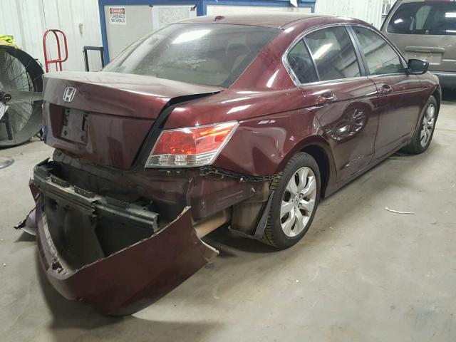 JHMCP26838C064026 - 2008 HONDA ACCORD EXL MAROON photo 4