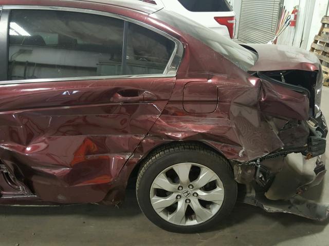 JHMCP26838C064026 - 2008 HONDA ACCORD EXL MAROON photo 9