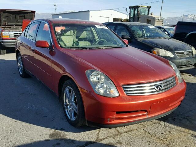 JNKCV51F74M715322 - 2004 INFINITI G35 RED photo 1