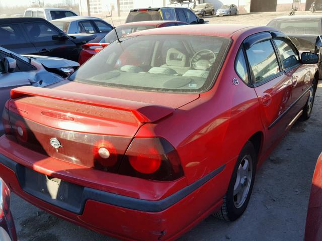 2G1WH55KX29157191 - 2002 CHEVROLET IMPALA LS RED photo 4