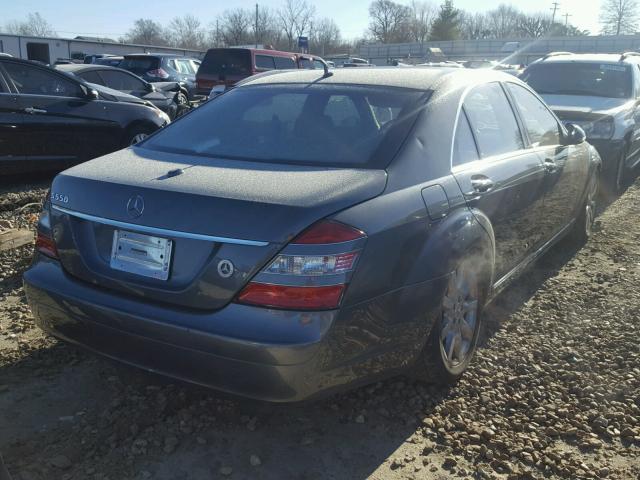 WDDNG71X37A063769 - 2007 MERCEDES-BENZ S 550 GRAY photo 4