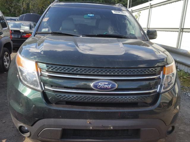 1FM5K7F81DGB28147 - 2013 FORD EXPLORER L GREEN photo 9